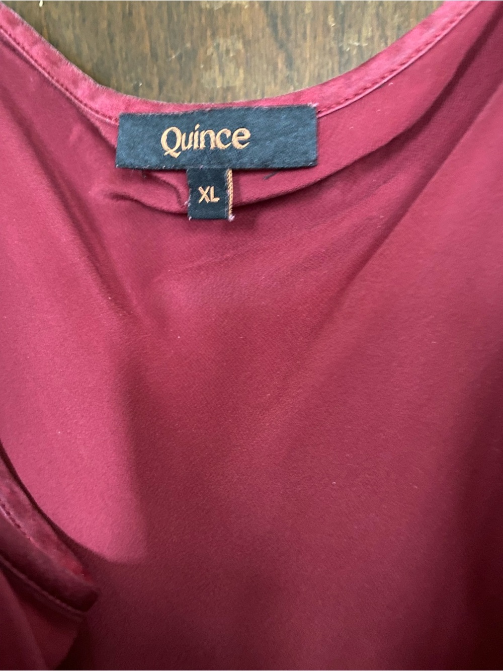 Quince Silk Tank Dress in Wine Red - Picture 2 of 3